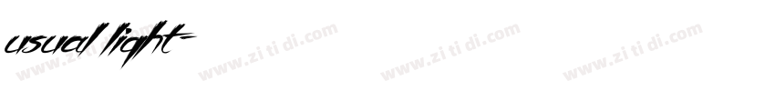 usual light字体转换